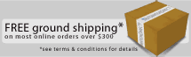 *Free shipping is available for orders over $300 within the U.S. and Puerto Rico, which are typically shipped via UPS ground service, or LTL for heavy items. (Free shipping offer does not apply to motors over 100 lbs. or enclosures over 150 lbs.going to Alaska, Hawaii or Puerto Rico.) See terms & conditions for full details on all shippling