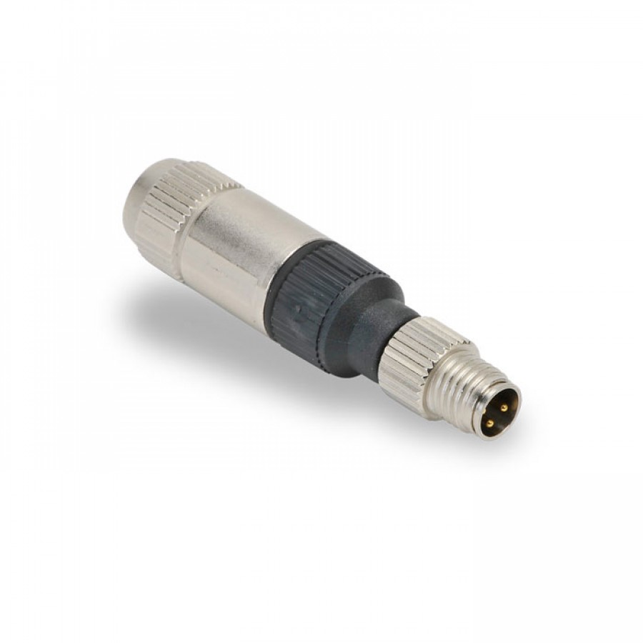 OBSOLETE - M8 male, 3-pole, 20 to 24 AWG