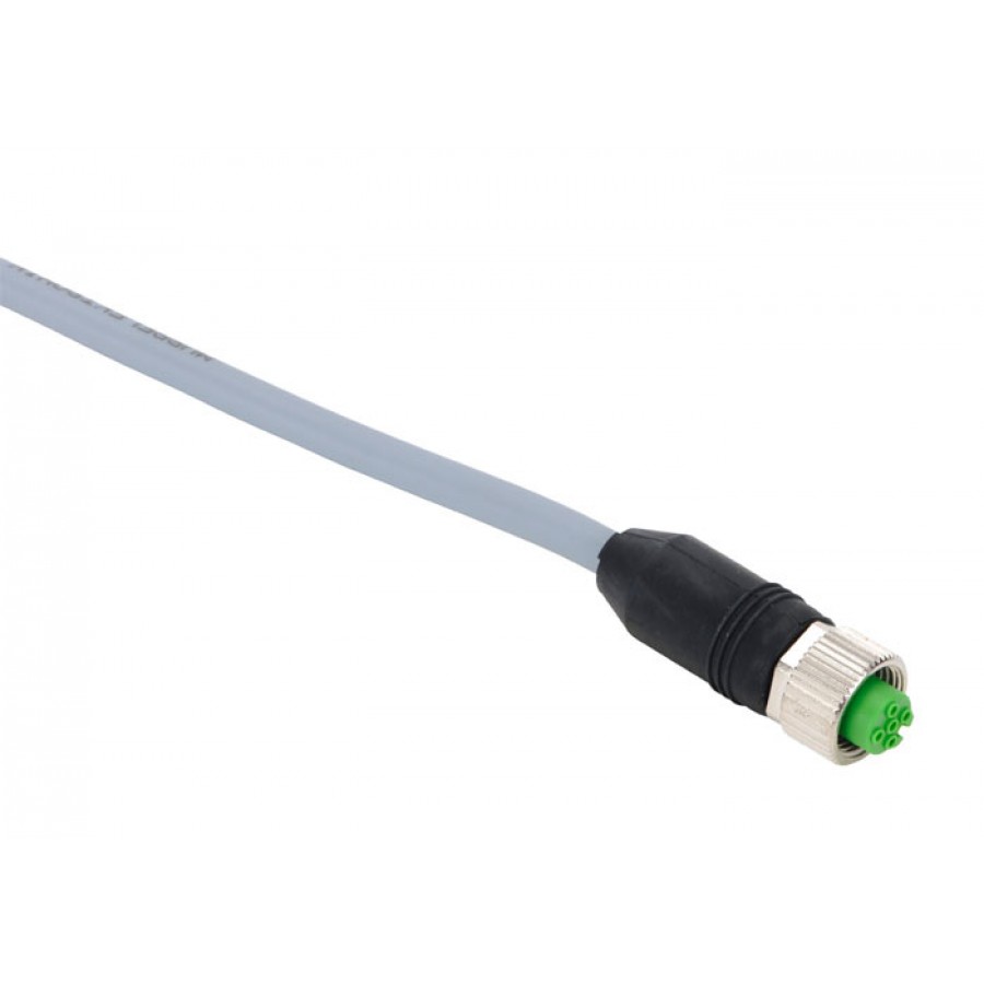 M12 Shielded female 4pole 5mtr
