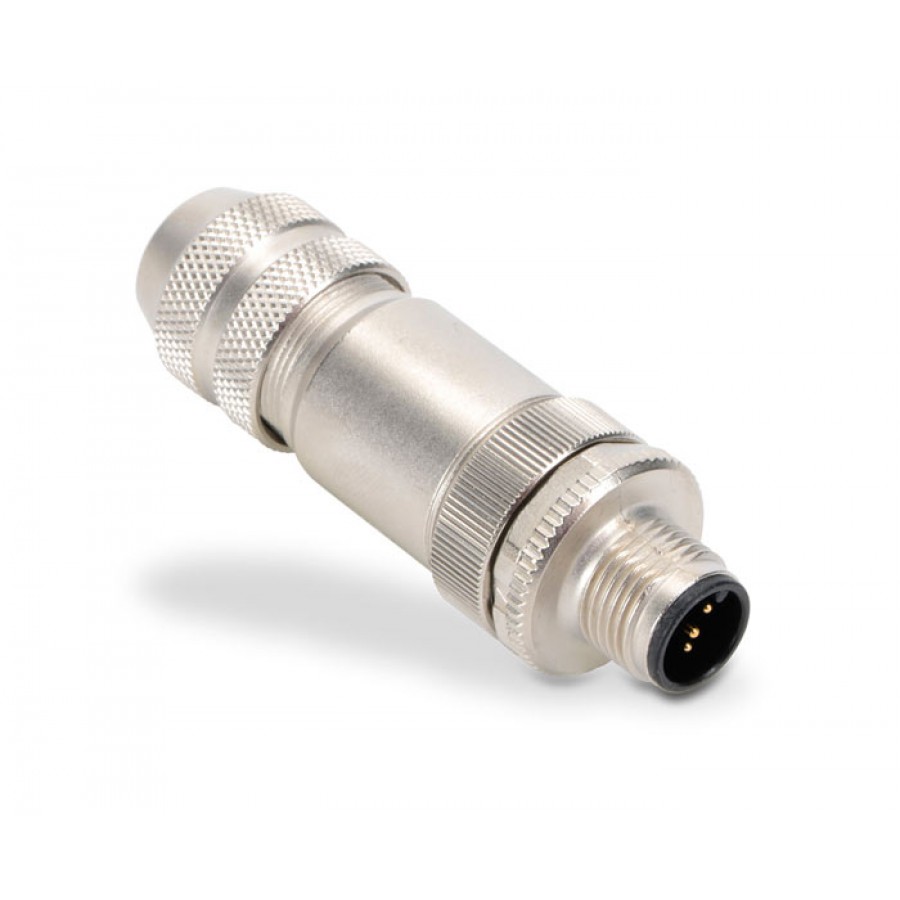 M12 axial male 5 pole 6-8mm