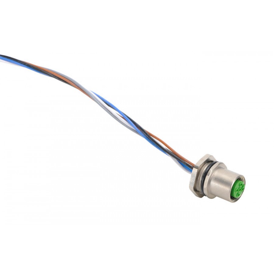 M12 Recep female 5 pole 1 Mtr