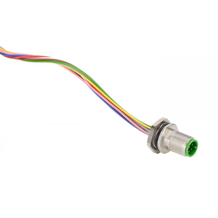 M12 Recep Male 8 pole 1 Mtr