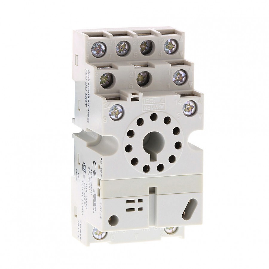 DINrail socket 750-3C octRelay