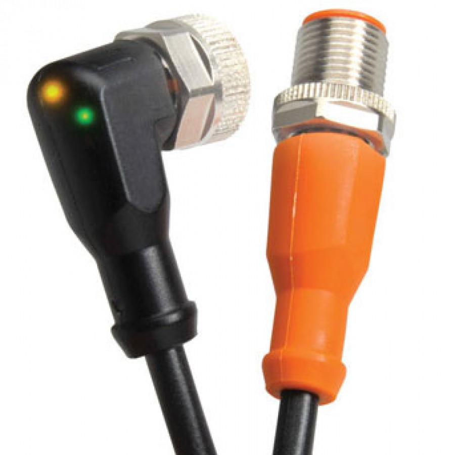 M12 P/Cable PNP LED R/A 1mt