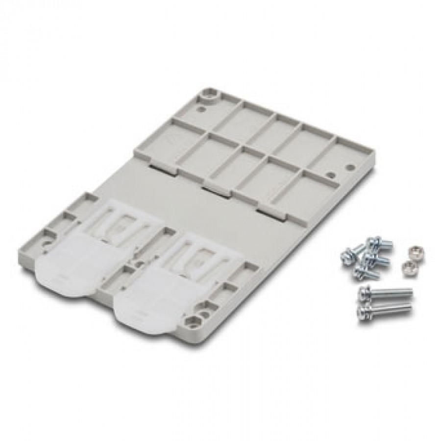 Adapter plate, GS2 to dinrail