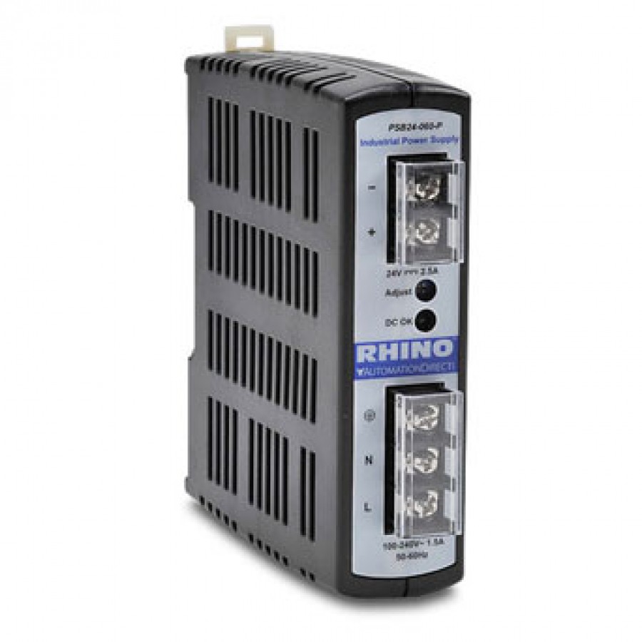 Power Supply 24vdc 2 5a 60w Rhino Power Supplies Power Supplies Switchgear Direct Seller Of Automation And Industrial Control Products