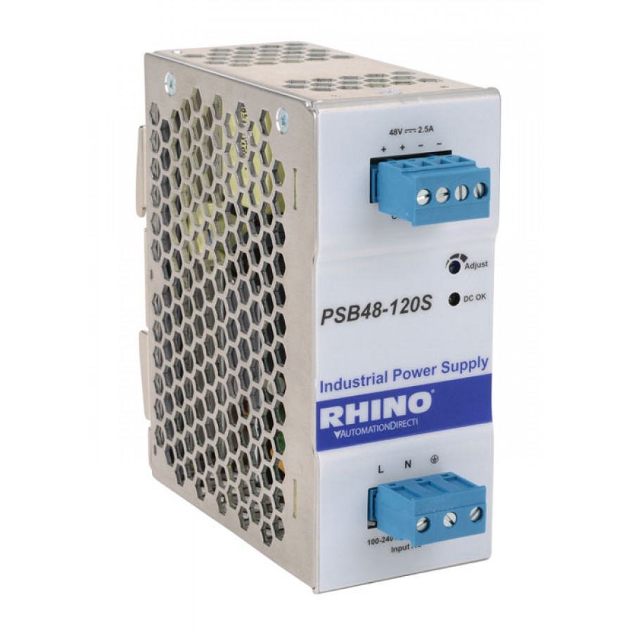 POWER SUPPLY 48VDC 2.5A 120W RHINO Power Supplies Power Supplies