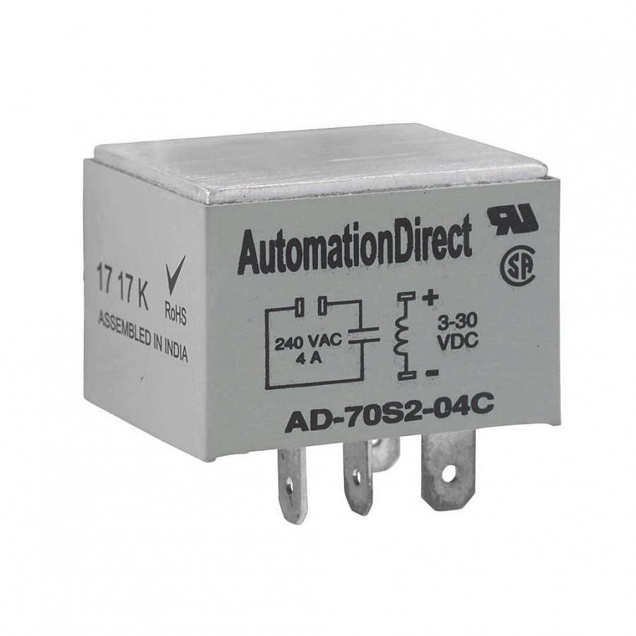 SSR 4 amp 24-280Vac Plugin