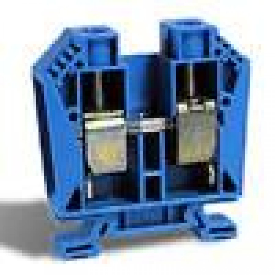 Terminal block 10AWG 600V Blue Singlelevel terminal blocks DIN