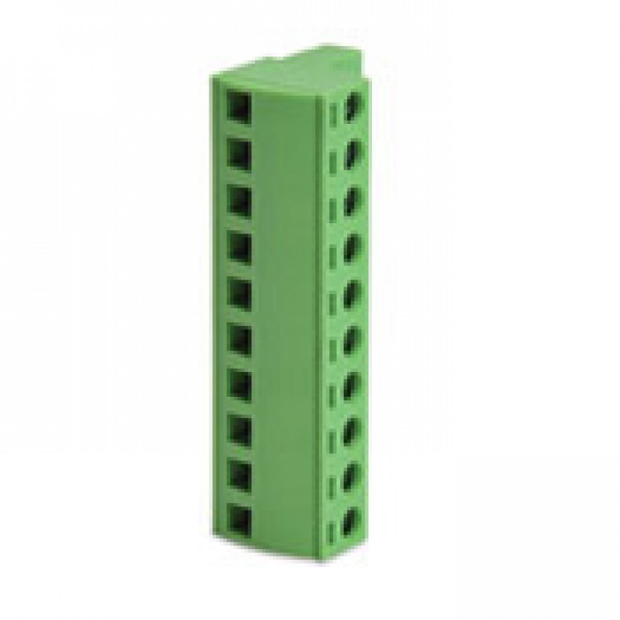 Plug 10 pole green, top entry