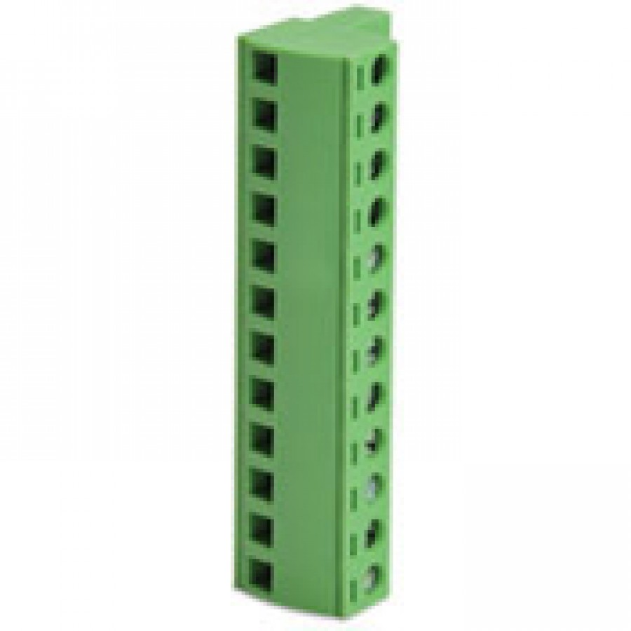 Plug 12 pole green, top entry