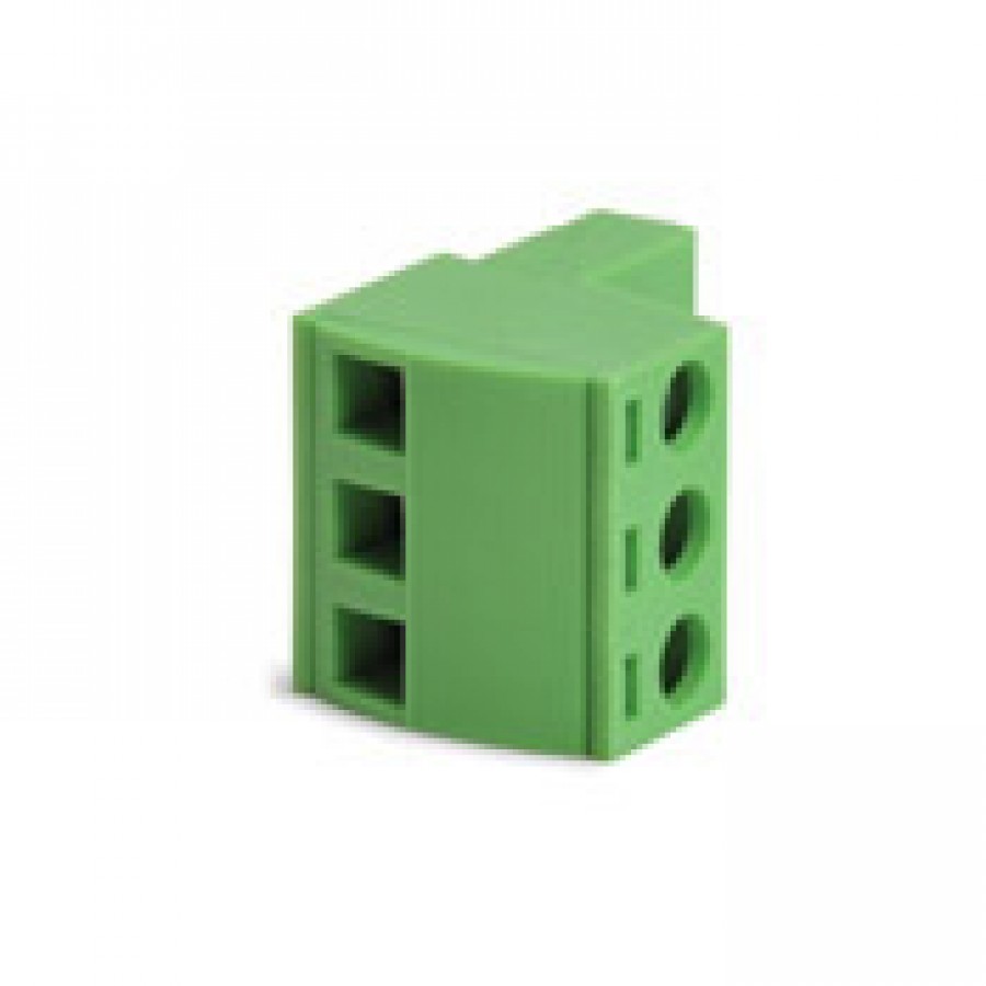 Plug 3 pole green, top entry