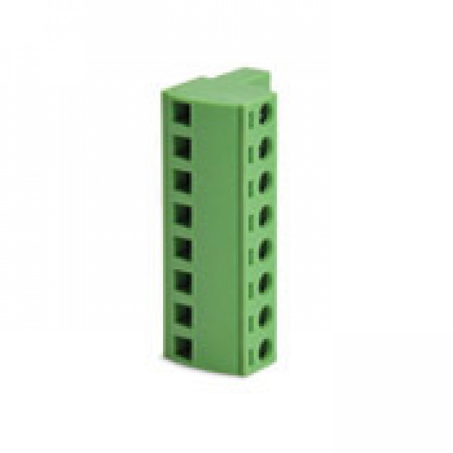 Plug 8 pole green, top entry