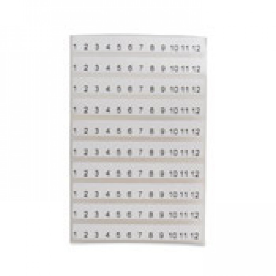 Labels 1-12 for P/I Terms