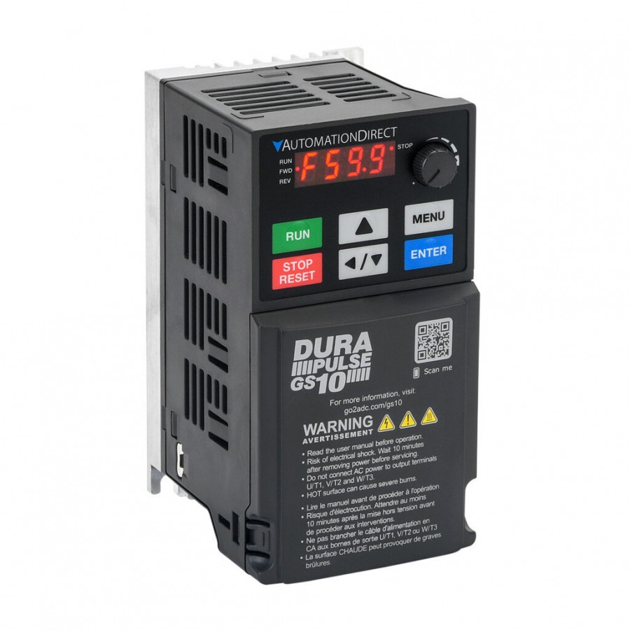 GS10 AC drive, 230 VAC, 0.2kW