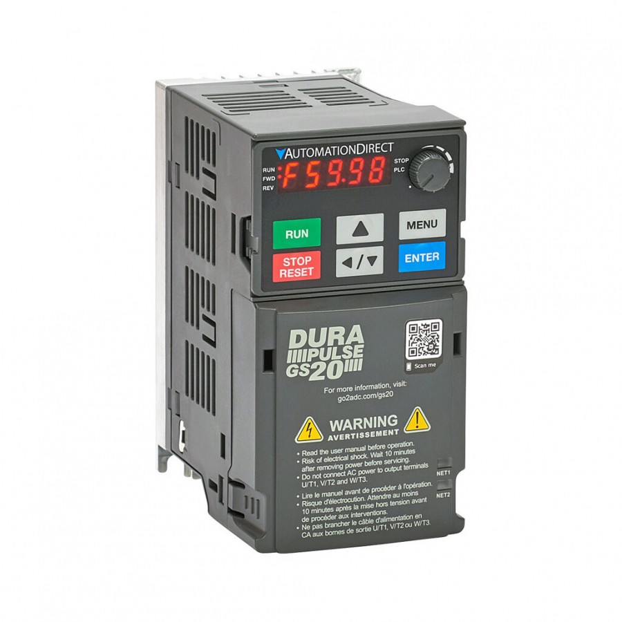 GS20 AC drive, 230 VAC 0.2kW