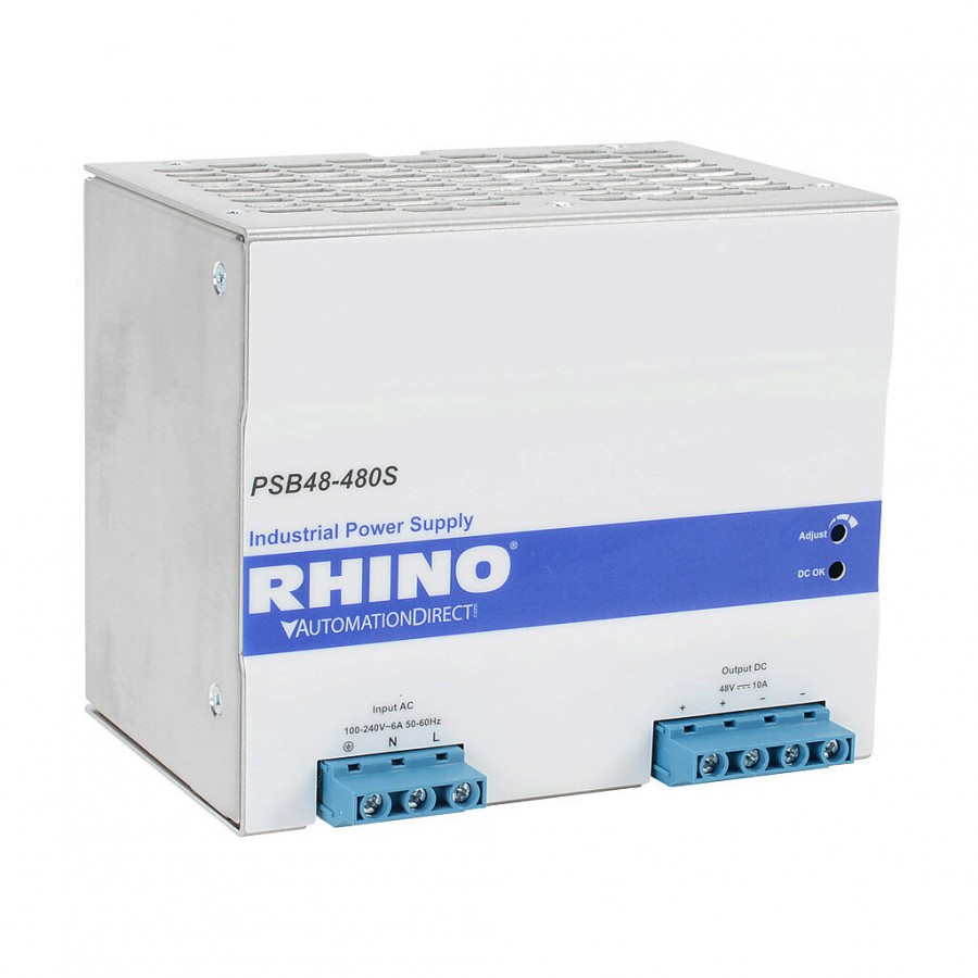 Power Supply 48Vdc, 10A, 480W.