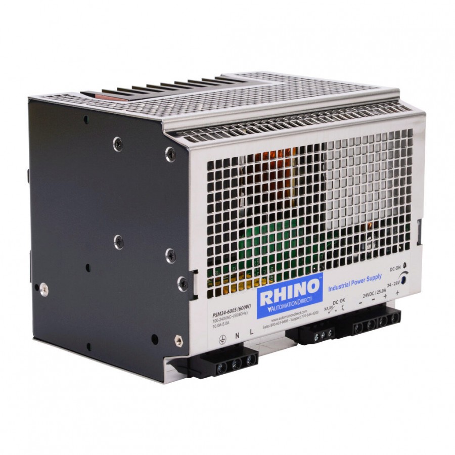 24 VDC adj 25A switching P/S