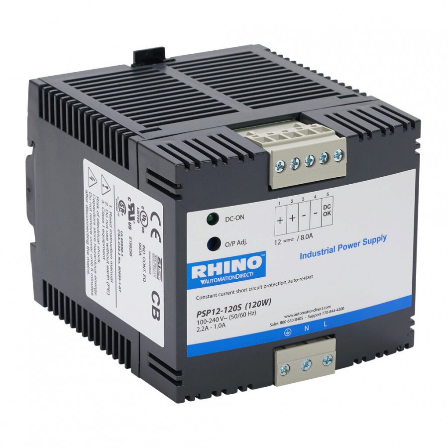 Slimline 12 Vdc 8 Amp P/S