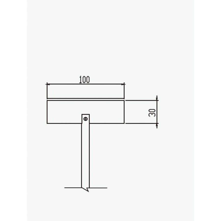 SS316 Paddle 100x30x1.8mm