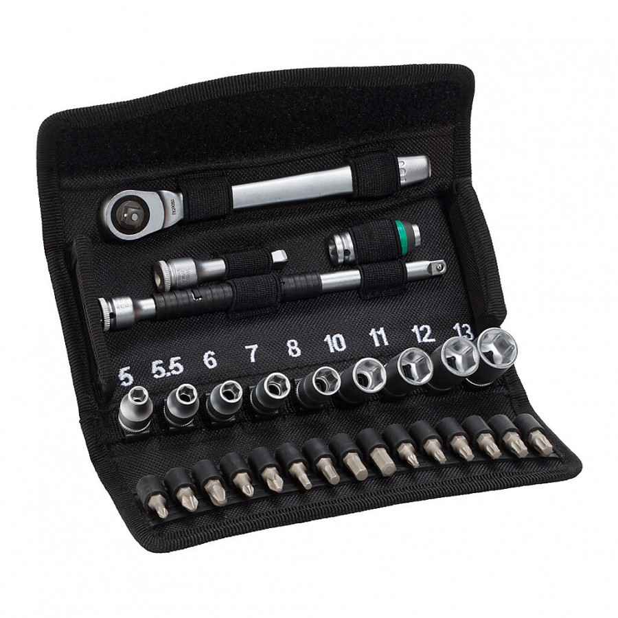 Wera sck Zyk met rat 28pc 1/4