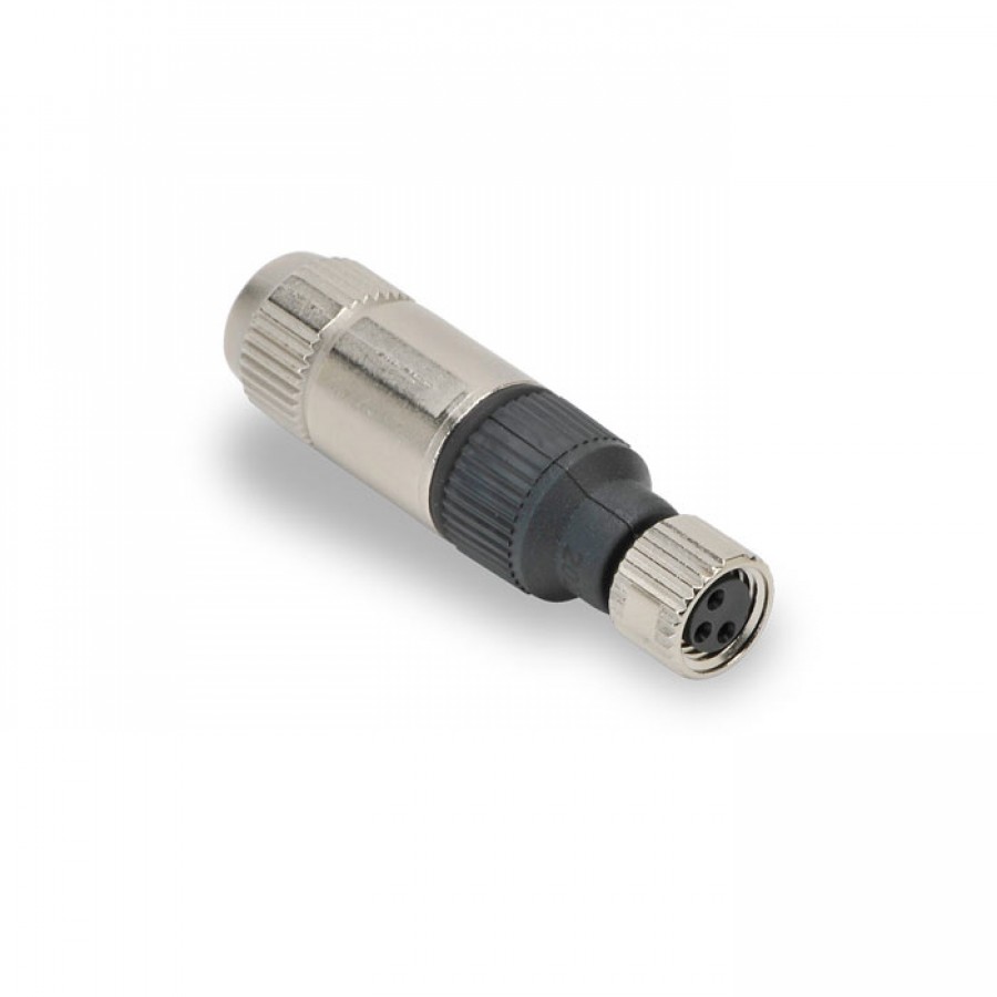 OBSOLETE - M8 female 3-pole, 20 to 24 AW
