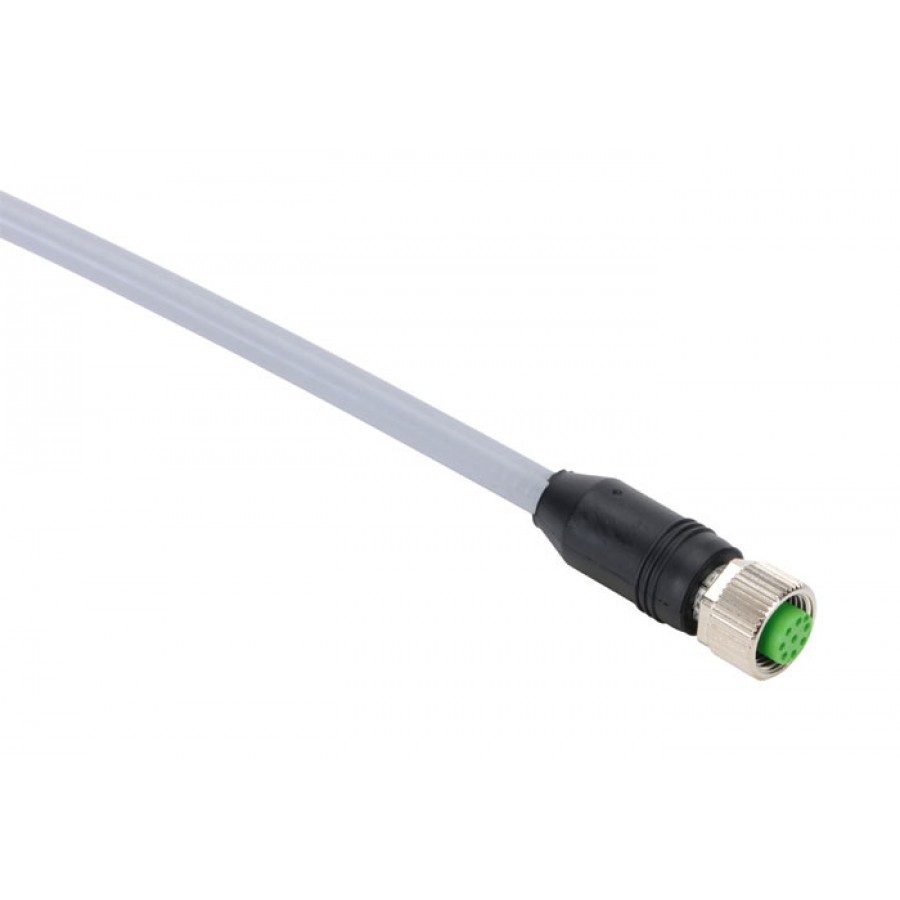 M12 shielded F 8pole 5 mtr