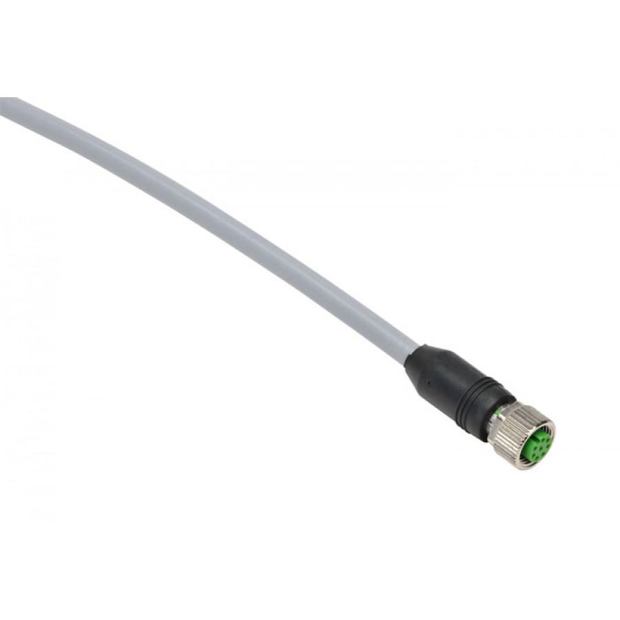 M12 shielded F 8pole 10 mtr