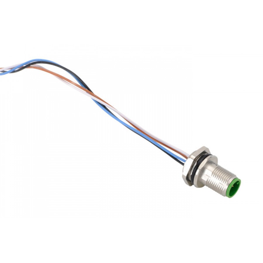 M12 Recep Male 4 pole 1 Mtr