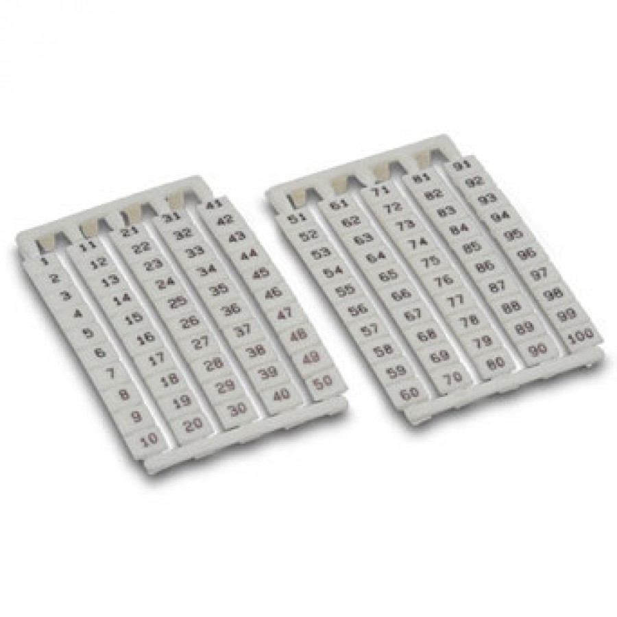 Printed (1-100) marking tags