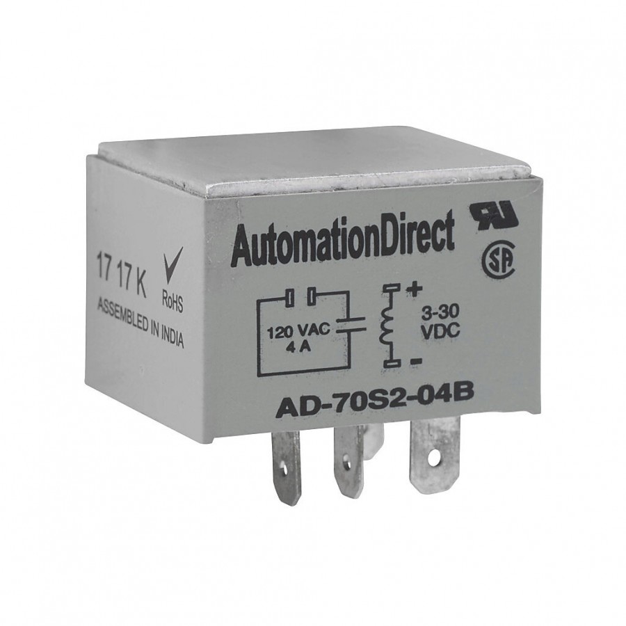 SSR 4 amp 24-140Vac Plugin