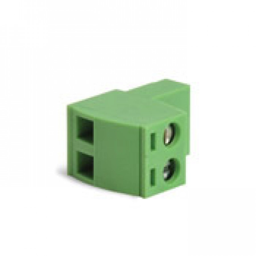 Plug 2 pole green, top entry