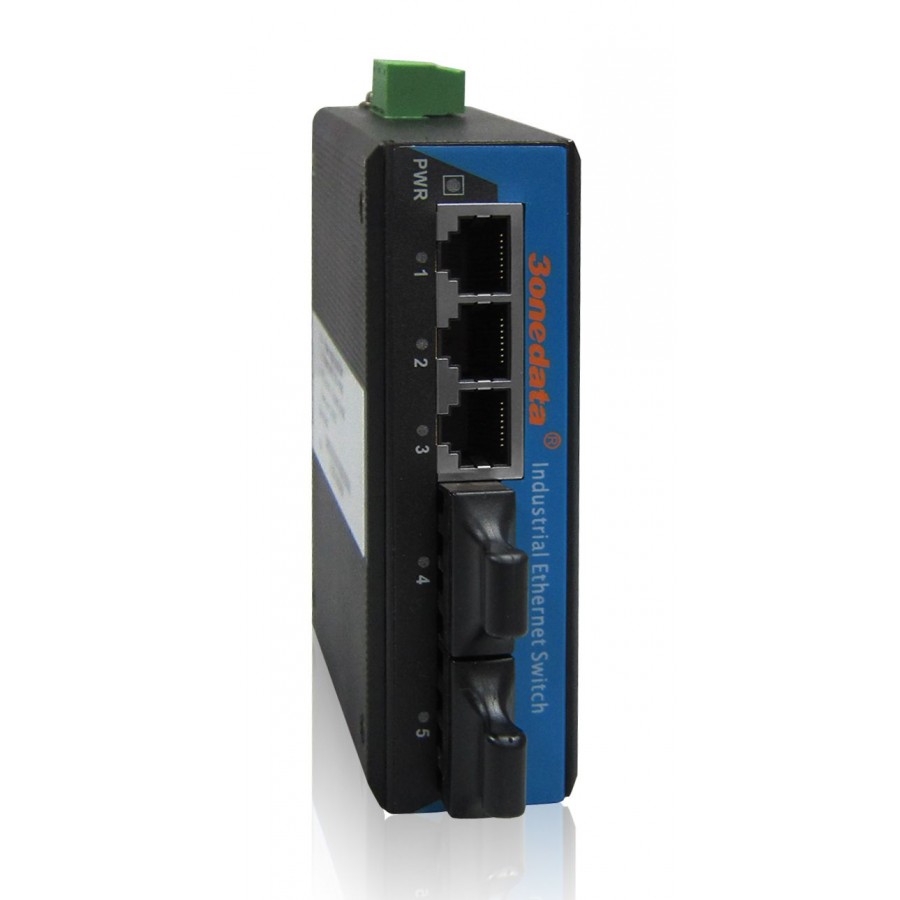 3 ports 10/100Base-T(X)+2 Fibre ports 100Base-FX