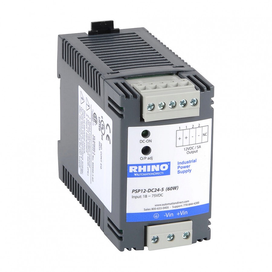 DC to DC Converter, 18 - 75VDC 5A 