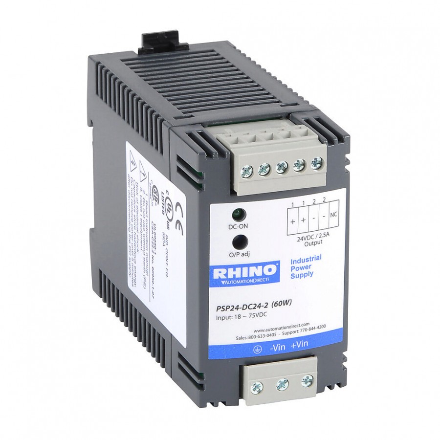 DC to DC converter, 18 - 75 VDC 2.5A