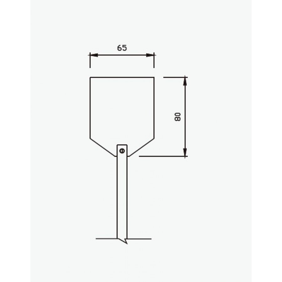 SS316 Paddle 65*80*1.8mm
