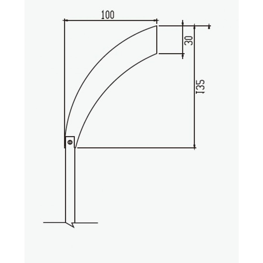 SS316 Paddle 100*30*1.8mm