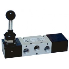 PRODUCT UNAVAILABLE - 5/3 1/4inch 90deg closed centres lever - spring return to centre