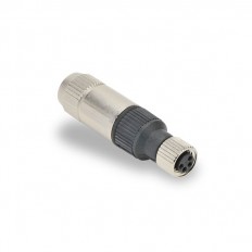OBSOLETE - M8 female, 4-pole, 20- 24 AWG