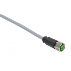 M12 cable for quick-disconnect sensors.