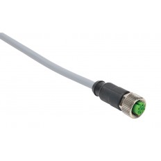 M12 cable for quick-disconnect sensors