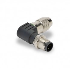 M12 male, 4-pole, 20 to 24 AW