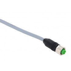 M12 Shielded female 4pole 5mtr