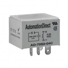 SSR 4 amp 24-280Vac Plugin