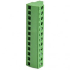 Plug 12 pole green, top entry