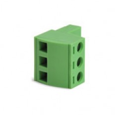 Plug 3 pole green, top entry