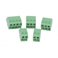 Terminal block, replacement, 5 mm. Package of 5. For use with FC series signal conditioners. 