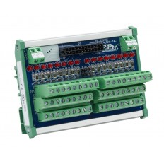 ZIPLink sensor input module, 16-point, LED indication, 24 VDC, 35mm DIN rail mount.