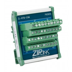 ZIPLink common terminal module, 40-pole, 35mm DIN rail mount.