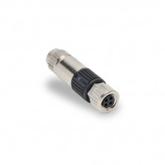 M8 female, 3-pole, 22-26 AWG